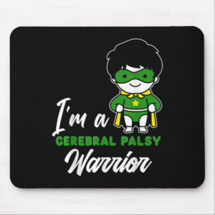 Cerebral Palsy Warrior Cp Hero Cerebral Palsy Awar Mouse Mat