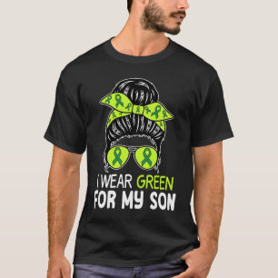 Cerebral Palsy Wear Green for Son Messy Bun CP for T-Shirt