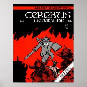 Cerebus Issue #1 cover print