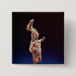 Ceremonial Ballplayer, Isle of Jaina, c.600 15 Cm Square Badge