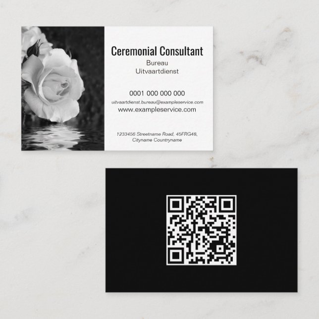 Ceremonial consultancy service professional business card (Front/Back)