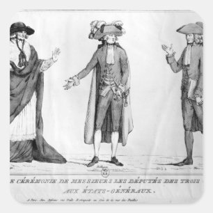 Ceremonial Costumes of the Deputies Square Sticker