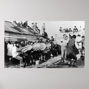 Ceremonial Eskimo Dance in Nome, Alaska Poster