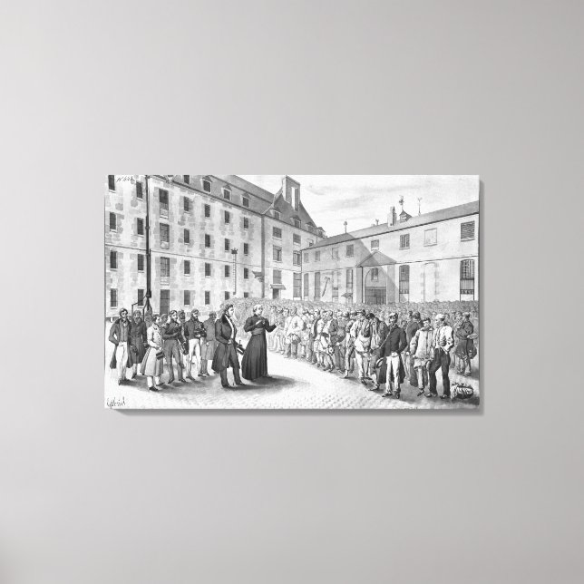 Ceremony before the departure of the convicts canvas print (Front)