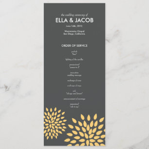 Ceremony Program // Posh Petals // Sunshine Programme