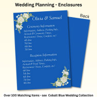 Ceremony & Reception Venues info -Cobalt Blue