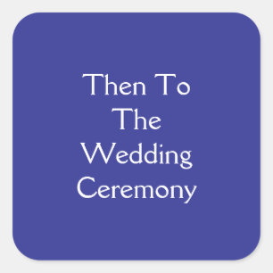 Ceremony Square Sticker