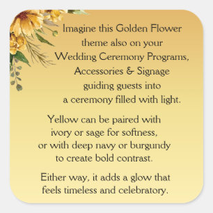 Ceremony Square Sticker