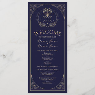 Ceremony Wedding Party Cards Tarot Programme Stars