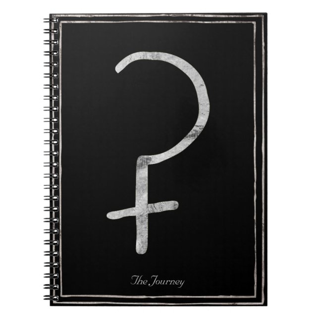 Ceres hammered silver stylised solar system notebook (Front)