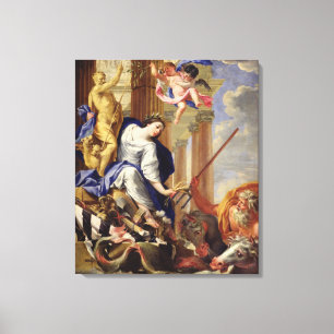 Ceres Vanquishing the Attributes of War Canvas Print