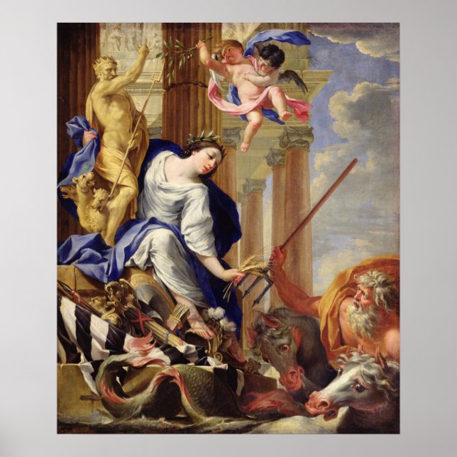 Ceres Vanquishing the Attributes of War Poster (Front)