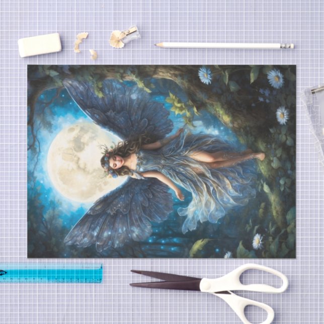 Cereulean Blue Fairy Tissue Paper (Craft)
