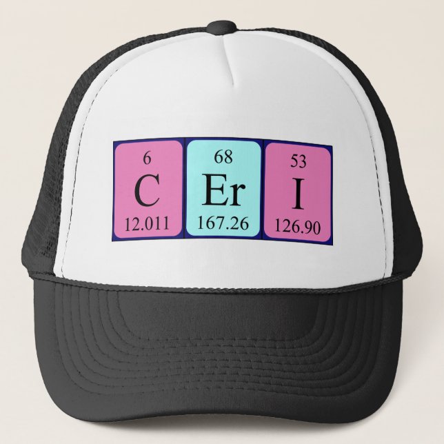 Ceri periodic table name hat (Front)