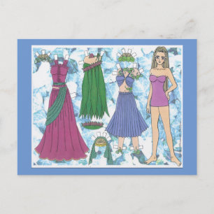Ceridwen Elf Paper Doll Postcard