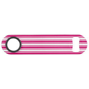 Cerise and white candy stripes