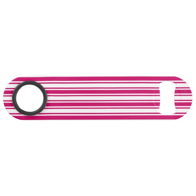Cerise and white candy stripes (Front (Horizontal))