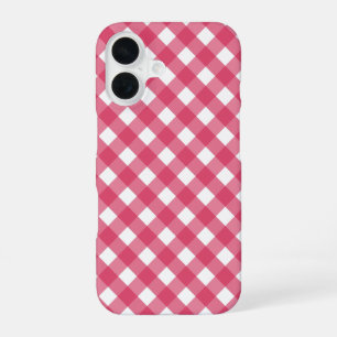 Cerise gingham Case-Mate iPhone case