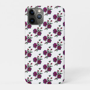 Cerise Pink Floral iPhone 11 Pro Case
