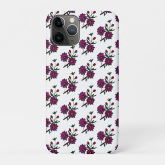 Cerise Pink Floral iPhone 11 Pro Case