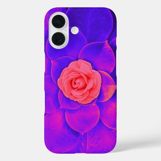 Cerise Pink Rose iPhone Case (Back)