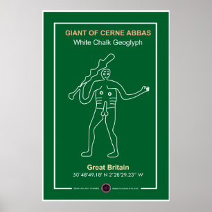 Cerne Abbas Giant Poster