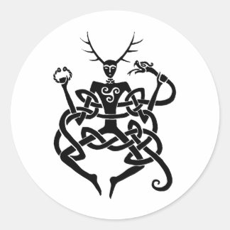 cernunnos classic round sticker
