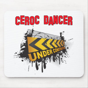 Ceroc dancer under construction mouse mat