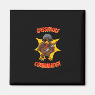 Cerole Commander Funny Cute Thanksgiving Turkey Di Magnet