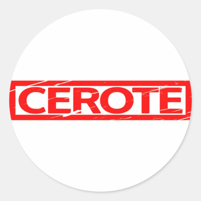 Cerote Stamp Classic Round Sticker (Front)