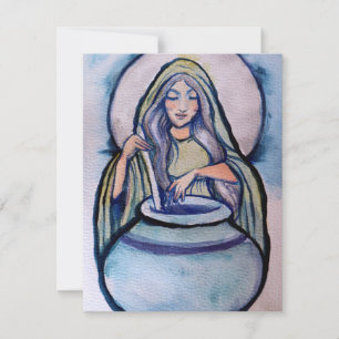 Cerridwen Crone Witch Holiday Card