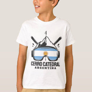 Cerro Catedral Argentina Ski Resort Retro Skiing T-Shirt