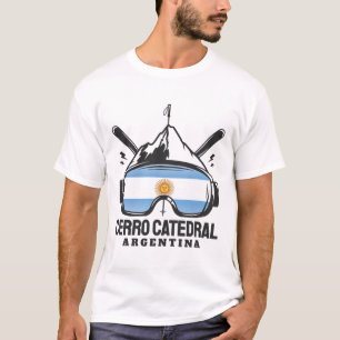 Cerro Catedral Argentina Ski Resort Retro Skiing T-Shirt