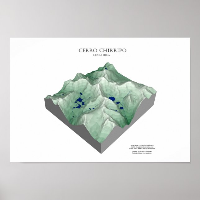 Cerro Chirripo, Costa Rica Poster (Front)