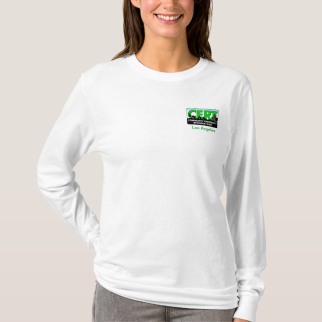CERT Woman's Long Sleeve Shirt-customise T-Shirt (Front)