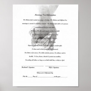 Certificate Marriage Vow Renewal Template Poster