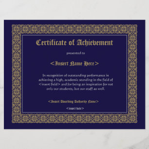 Certificate of Achevement