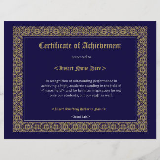 Certificate of Achevement