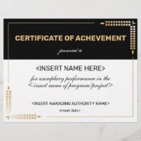Certificate of Achievement