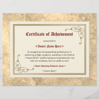 Certificate of Achievement