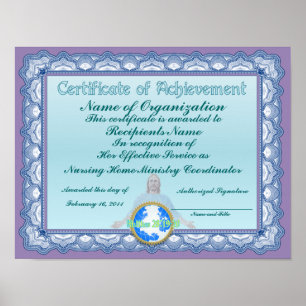Certificate of Achievement (Christian) Poster