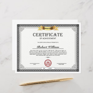 Certificate of Achievement Template – Customizable
