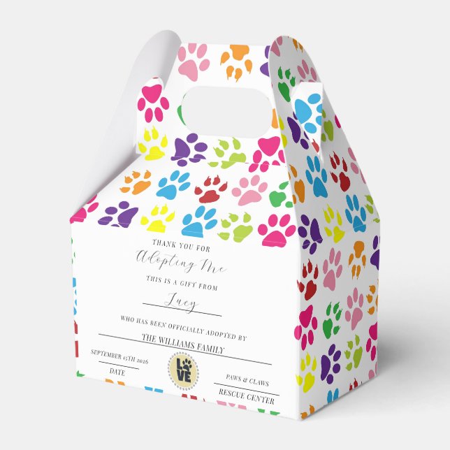 Certificate Of Adoption Favour Box (Front Side)