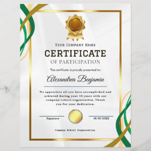 Certificate of Appreciation