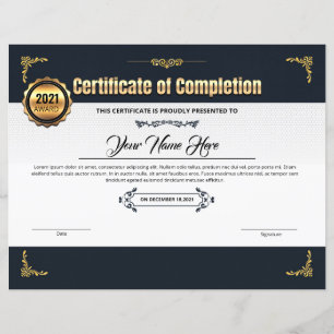 Certificate Of Appreciation