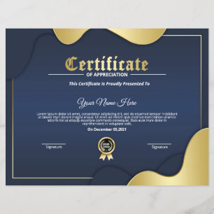Certificate Of Appreciation