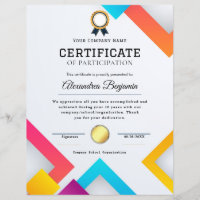 Certificate of Appreciation