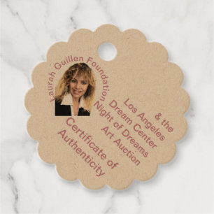 Certificate of Authenticity Art Favour Tags