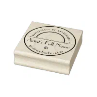 Certificate of Authenticity Art Retail Marketing Rubber Stamp Zazzle