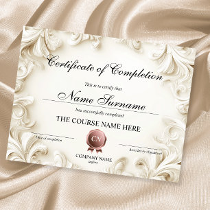 Certificate of Completion Award Course Abstract